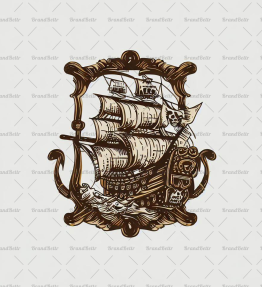 Antikes Piratenschiff